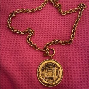 Chanel Gold Medallion Necklace